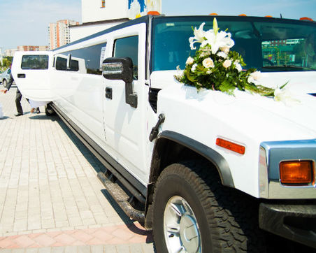 White Wedding Hummer