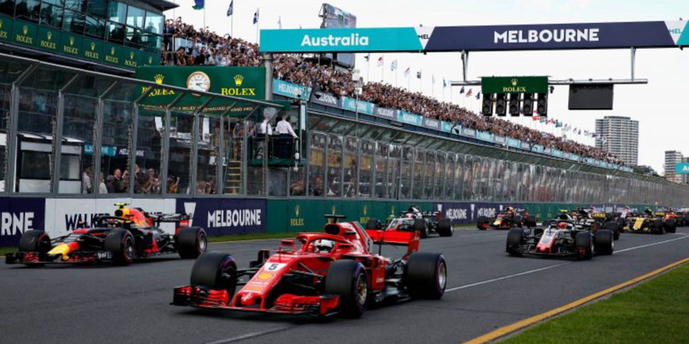 The lineup at the Melbourne Grand Prix