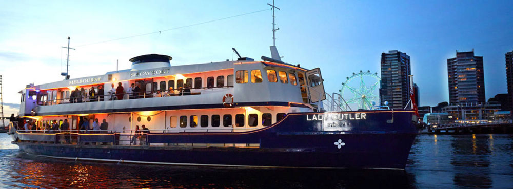 Retro cruise on the Melbourne snow boat