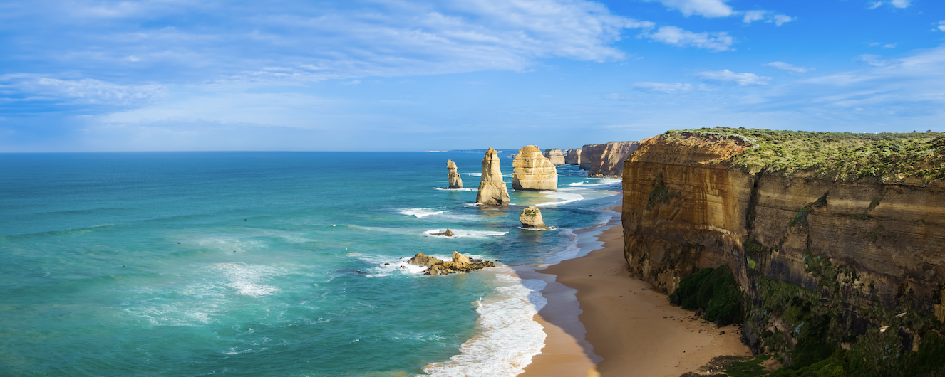 The Great Ocean road near Victoria Australia.